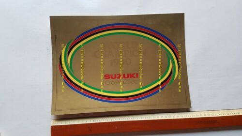 SUZUKI World Champion Cross 125 1980 locandina concessionari originale