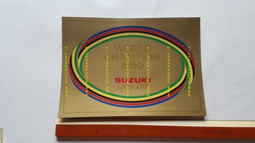 SUZUKI World Champion Cross 250 1980 locandina concessionari originale