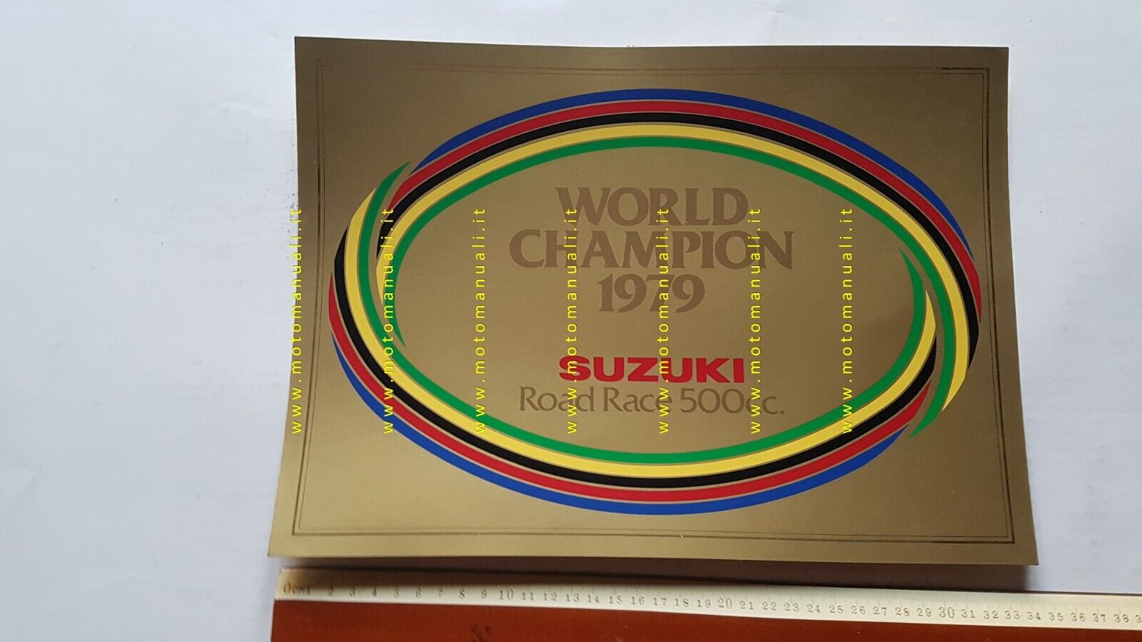 SUZUKI World Champion GP 500 1979 locandina concessionari originale no …