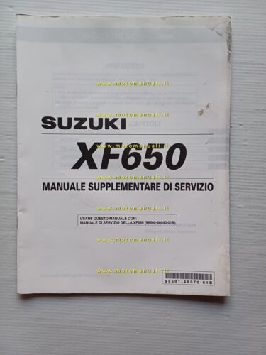 Suzuki XF 650 2000 AGGIORNAMENTO manuale officina ITALIANO originale