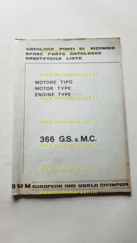 SWM 366 GS MC 1980 catalogo ricambi MOTORE originale Engine …