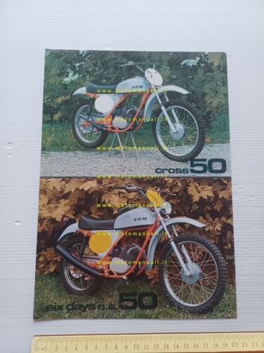 SWM 50 Six Days ES - 50 Cross 1972 depliant …