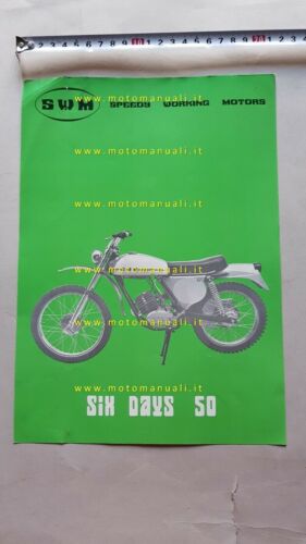 SWM 50 Six Days Regolarità 1a Serie 1972 depliant moto …