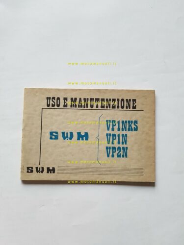 SWM 50 VP1NKS-VP1N-VP2N 1980 manuale uso manutenzione originale owner's manual