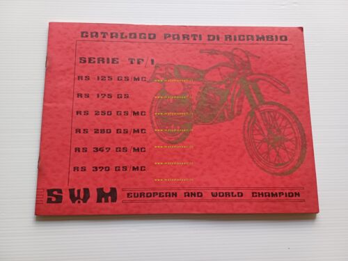 SWM modelli serie TF1 Regolarità 1980 catalogo ricambi TELAIO originale