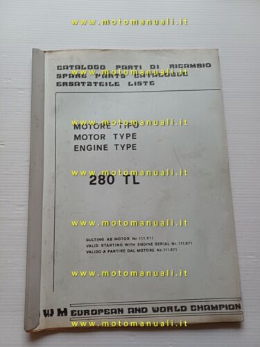 SWM motore 280 TL 1980 catalogo ricambi originale Engine Parts …