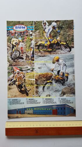 SWM produzione modelli moto 1983-84 depliant originale italiano