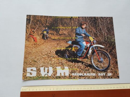 SWM Regolarit Boy 50 1977 depliant italiano ciclomotore originale brochure