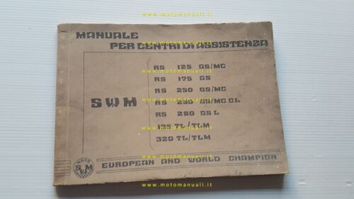 SWM RS 125-175-250-280 GSMC 125-320 TL 1982 manuale officina ITALIANO …