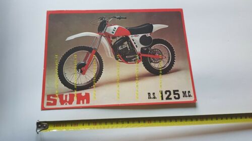 SWM RS 125 MC depliant originale moto brochure