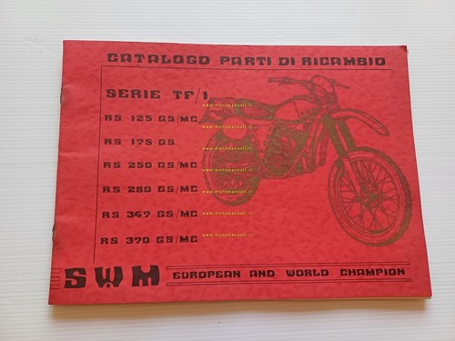SWM serie TF1 Regolarità 1980 catalogo ricambi TELAIO originale FRAME …
