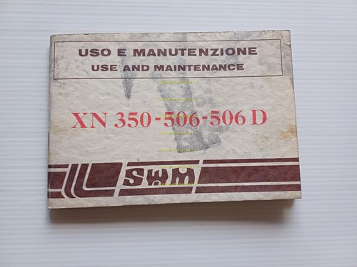 SWM XN 350 - 506 - 506 D 1983 manuale …