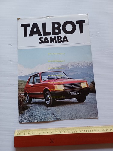 Talbot Samba modelli 1982 depliant italiano originale