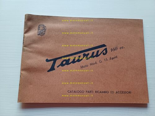 Taurus 160 G15 Sport anni 50 catalogo ricambi originale parts …