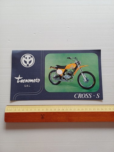 Tecnomoto 50 Cross S anni 70 depliant ITALIANO originale