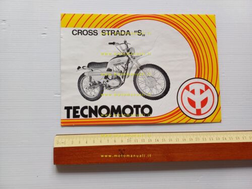 Tecnomoto 50 Cross Strada S depliant italiano originale
