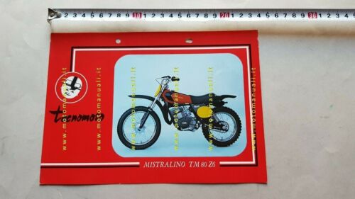 Tecnomoto Mistralino TM 80 Z6 cross 1974 depliant originale brochure