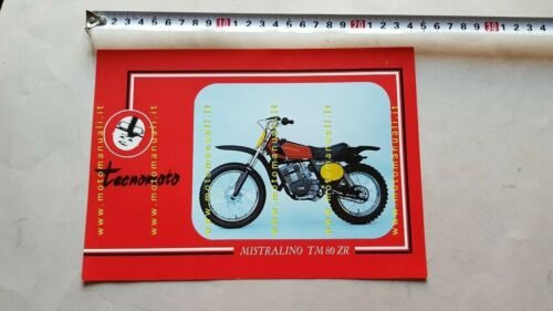 Tecnomoto Mistralino TM 80 ZR cross 1974 depliant originale brochure