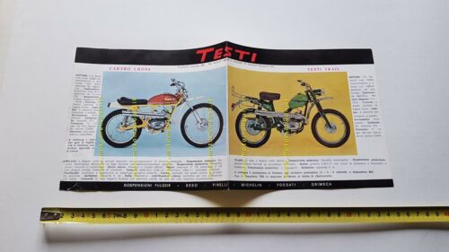 Testi 50 Carabo Cross - Trail 1971 depliant moto originale …