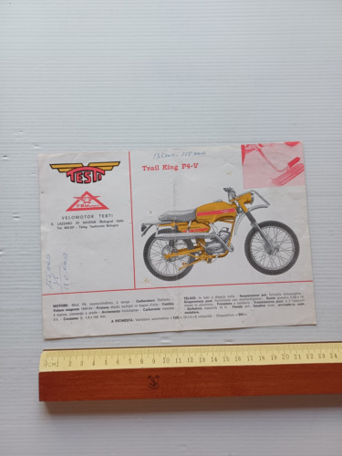 Testi 50 Trail King P4-V - Trail P4-V 1965 depliant …