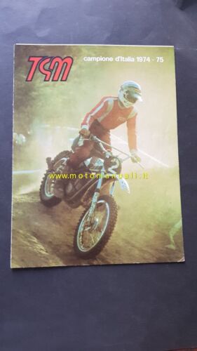 TGM produzione modelli 1975-76 regolarità cross depliant originale brochure