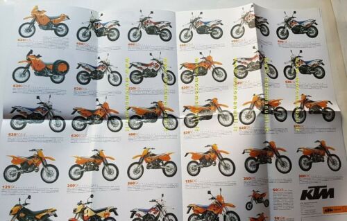 The World of KTM produzione 1998 depliant poster brochure originale