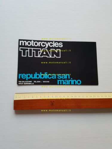 Titan catalogo produzione modelli 50 anni 70 depliant originale italiano