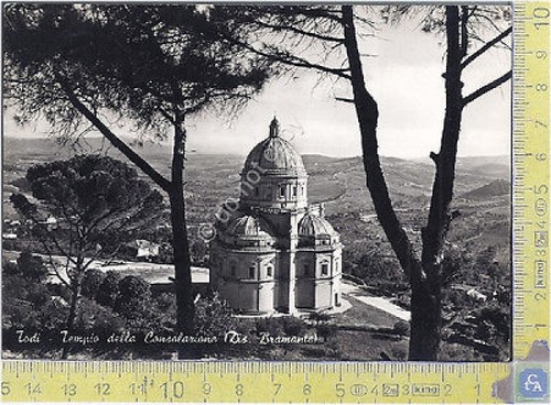 Todi (Perugia) - Tempio della Consolazione - 1955 - Cartolina …