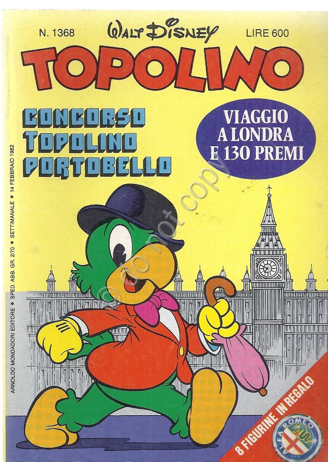 Topolino - 1368 - con inserto figurine auto d'epoca - …