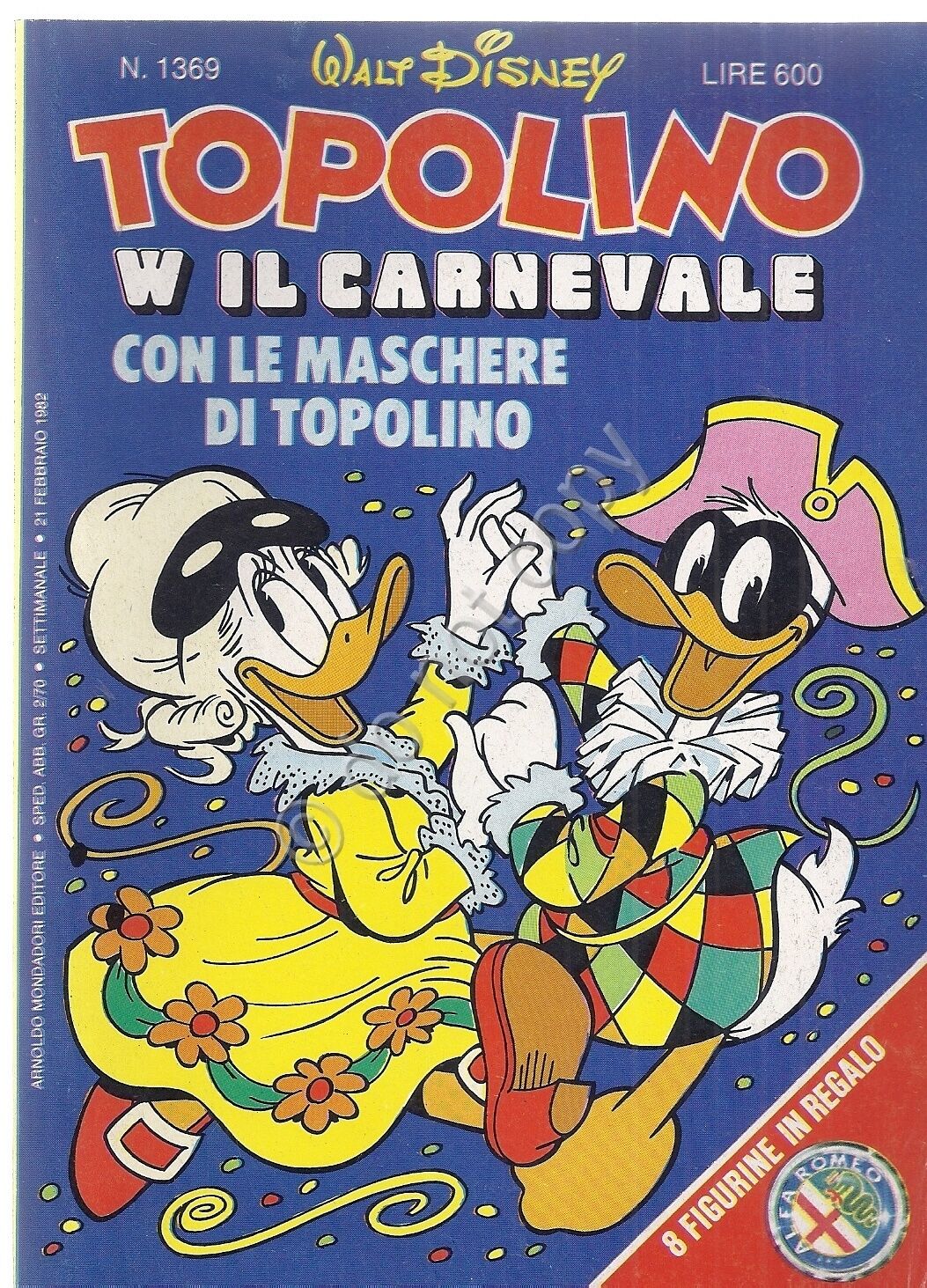 Topolino - 1369 - con inserto figurine auto - 1982