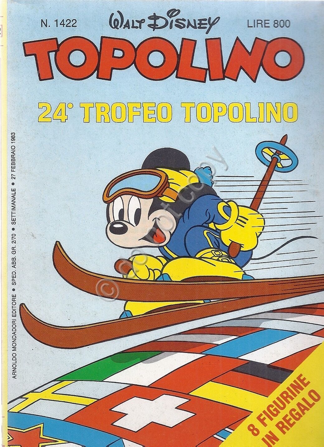 Topolino - 1422 - con inserto figurine - 1983