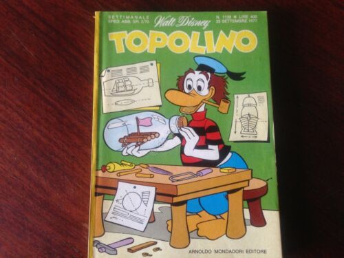 Topolino Fumetto Walt Disney 29 Settembre 1977 N.1139