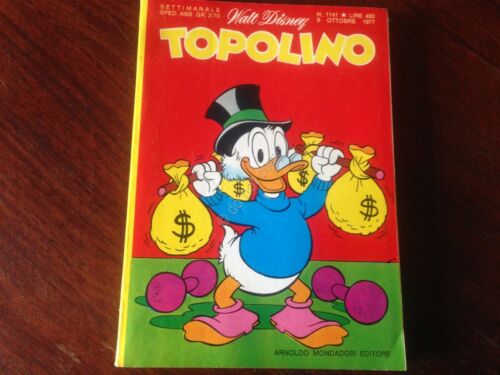 Topolino Fumetto Walt Disney 7 Ottobre 1977 N.1141