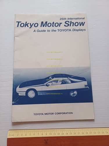 Toyota gamma 1984 presentazione salone Tokyo cartella stampa originale