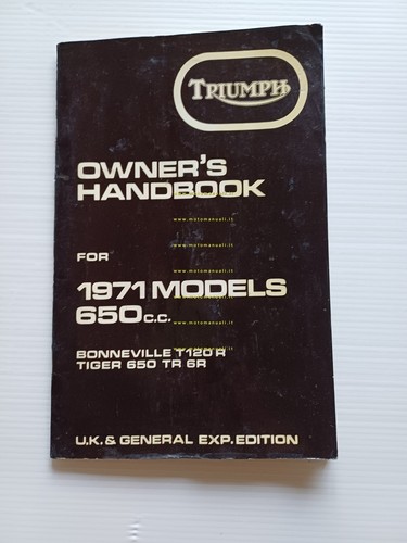 Triumph 650 Bonneville T120 R - Tiger TR 6R 1971 …