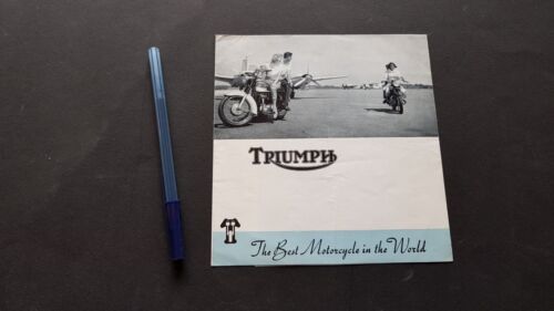 Triumph catalogo produzione 1960 depliant INGLESE brochure moto originale