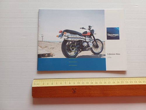 Triumph catalogo produzione modelli 2006 depliant italiano originale