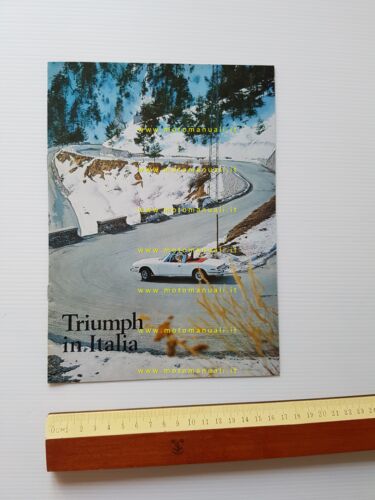 Triumph produzione modelli 1970 depliant pubblicitario originale italiano