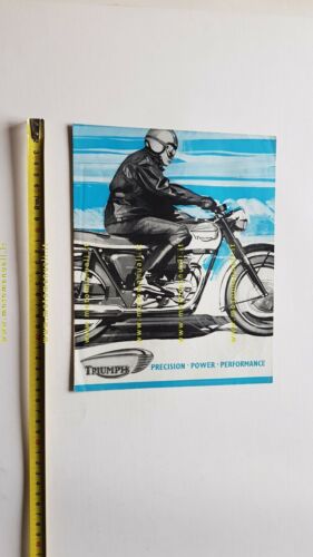 Triumph produzione moto modelli 1966 depliant INGLESE originale brochure