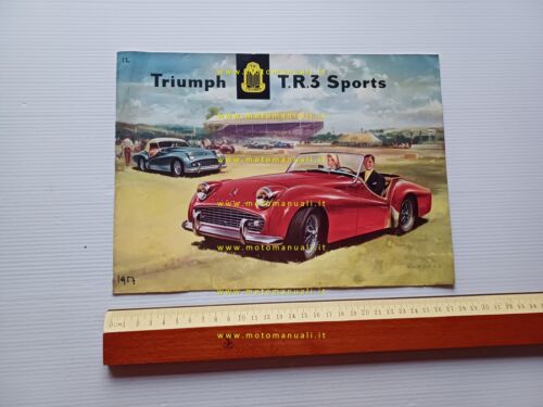 Triumph T.R.3 Sports 1957 depliant francese originale