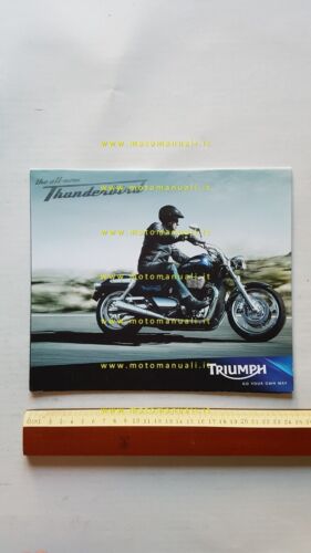 Triumph Thunderbird 2009 depliant originale testo inglese