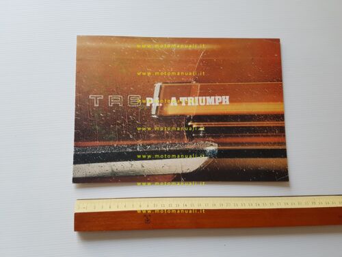 Triumph TR6 PI 1974 depliant pubblicitario originale italiano