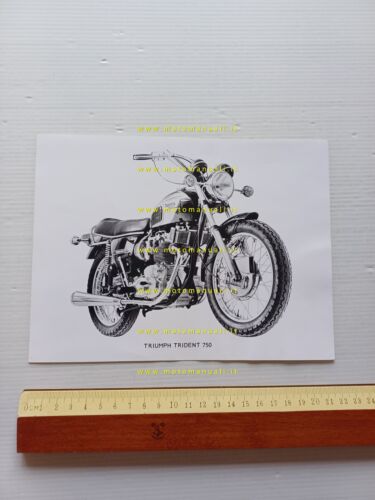 Triumph Trident 750 1970 foto cartella stampa originale press kit …