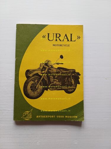 Ural Sidecar anni 80 manuale uso manutenzione originale testo inglese