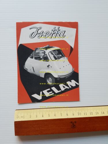 Velam Isetta 1956 depliant originale francese