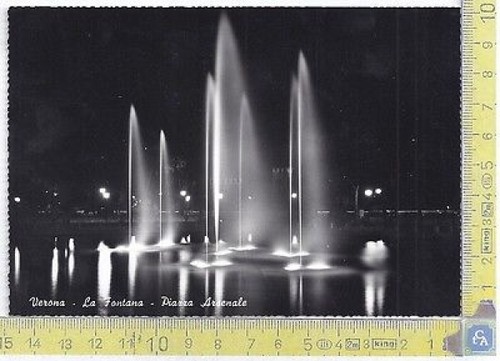 Verona - Fontana Piazza Arsenale - Fountain - '60's - …