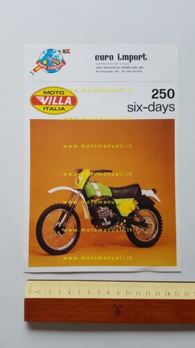 Villa 250 Six Days depliant originale italiano