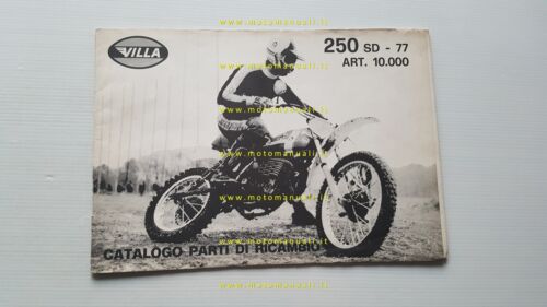 Villa SD 250 Regolarità 1977 catalogo ricambi originale