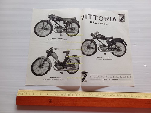 Vittoria NSU 48 Solitude-Gran Lusso-G. Lusso Pullman depliant originale italiano