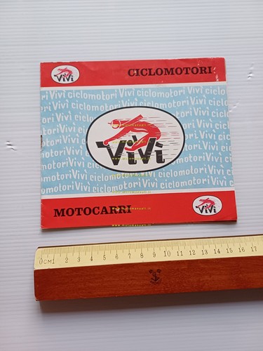 Vivì 50 produzione modelli 1956 ciclomotori motocarri depliant ITALIANO